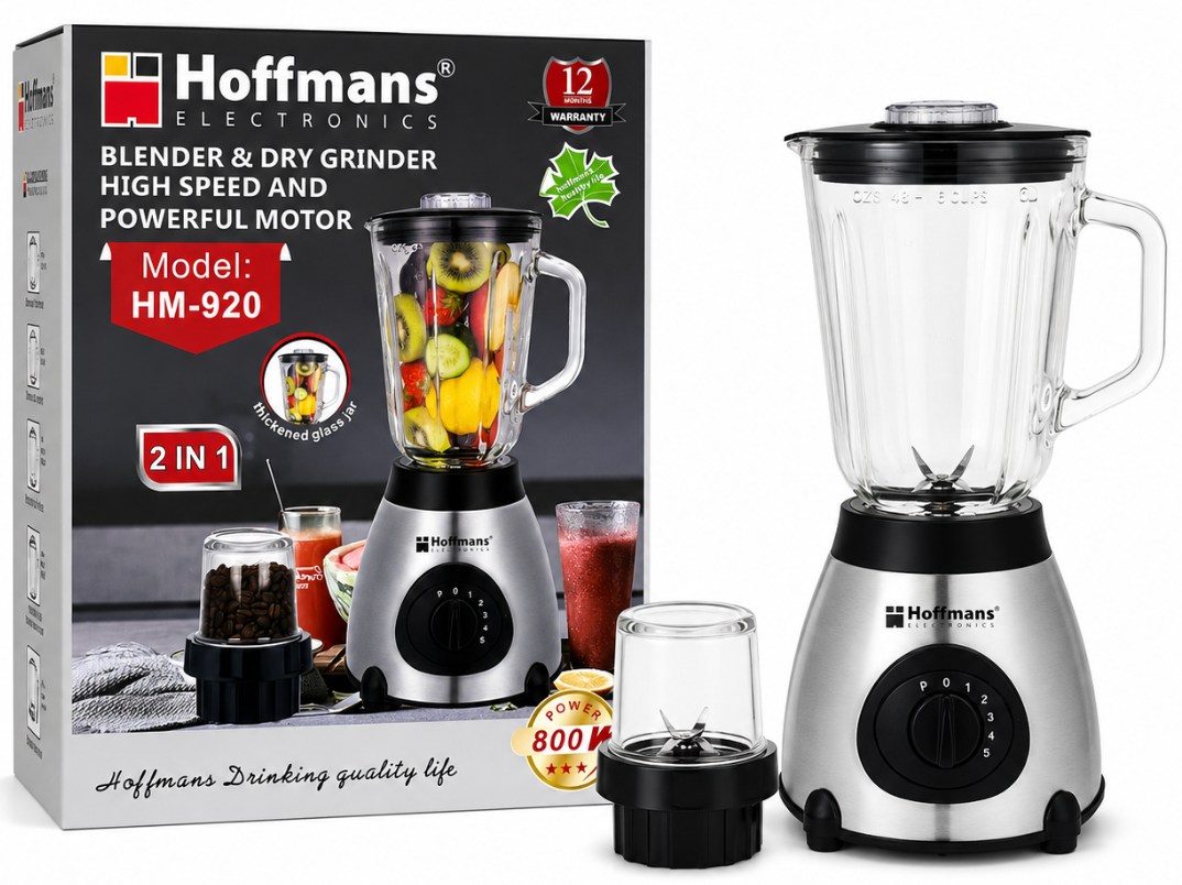 Hoffmans Blender & Dry Grinder - 2 in 1