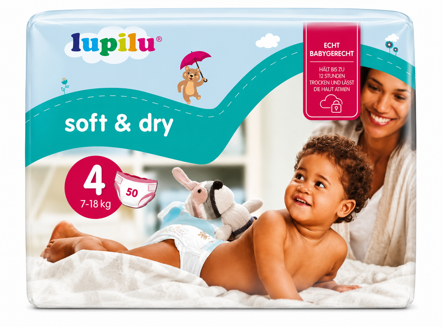 Lupilu Diapers - Size No. 4 | 7-18 Kg