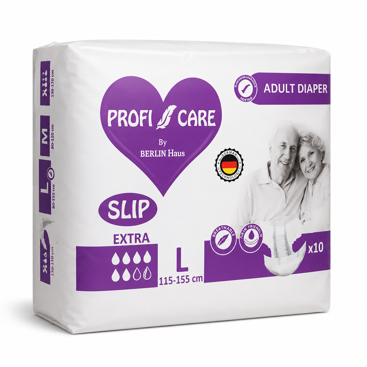 Profi Care - Adult Diaper | Size: L - 115-155 cm