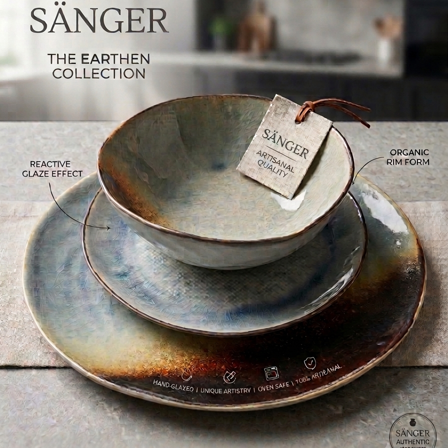 SÄNGER - 9 Piece Dinnerware Set
