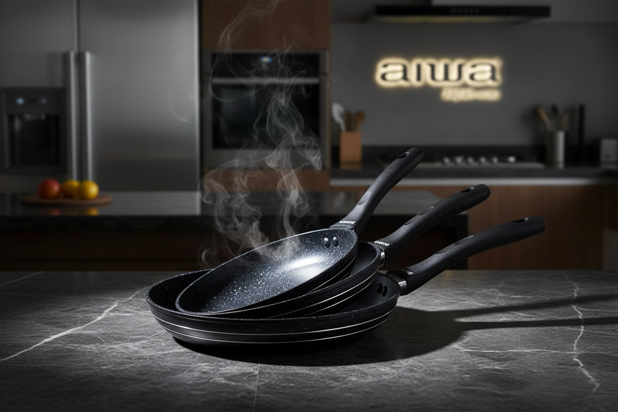 Aiwa - 3 Pcs frypan set