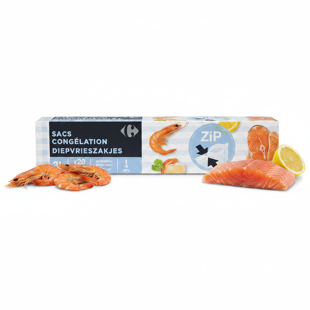 Carrefour - Zip Freezer Bags / 3L