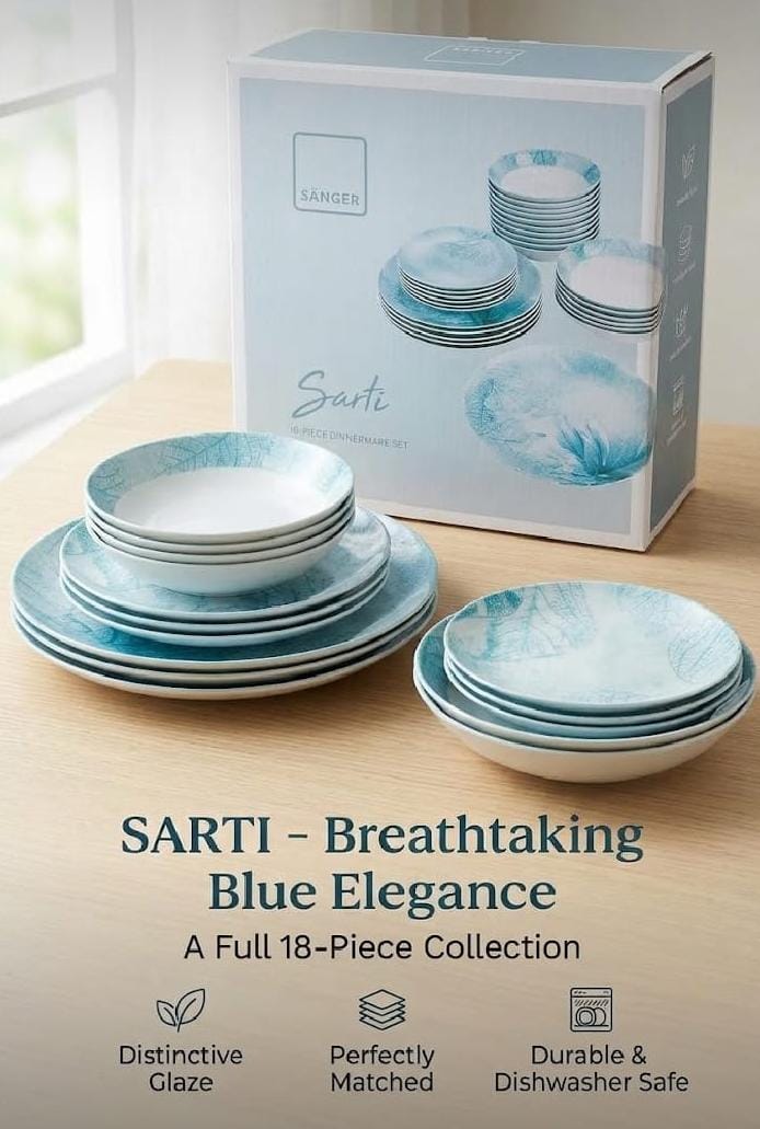 SÄNGER - Sarti 18-piece dinnerware set