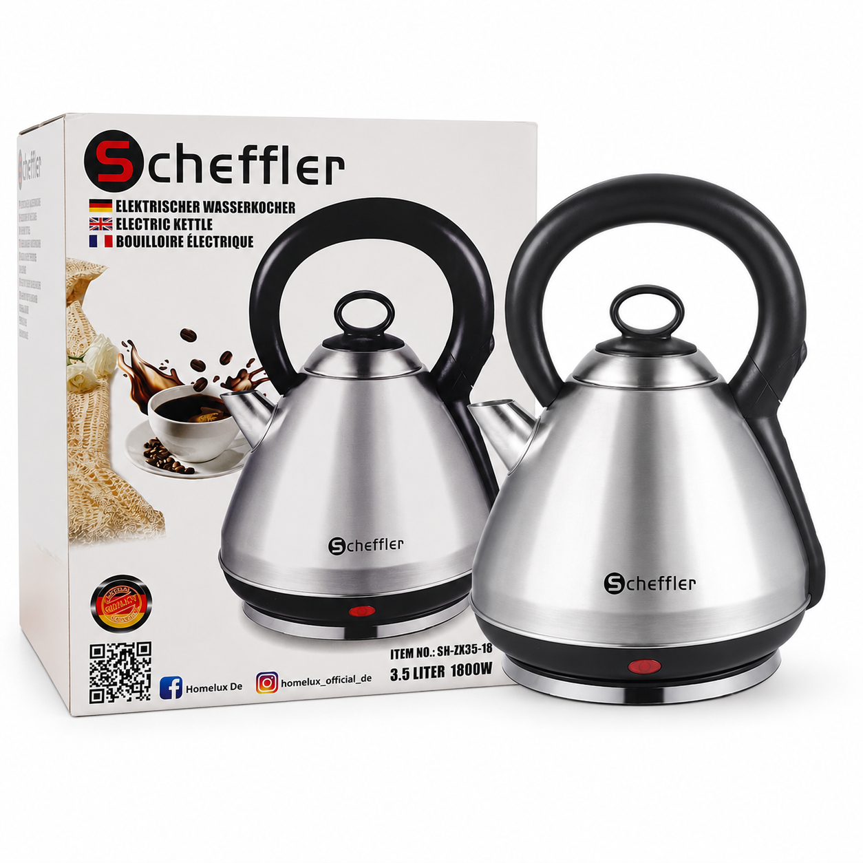 Electric Kettle - Stainless Steel 3.5Liter