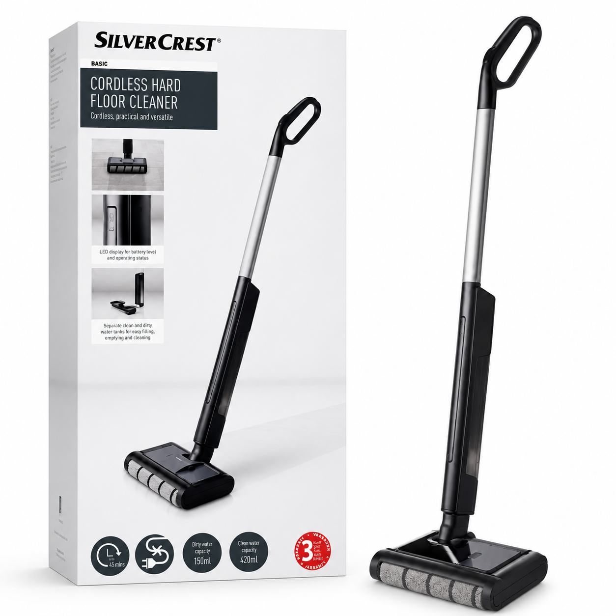 SilverCrest Cordless Hard Floor Cleaner
