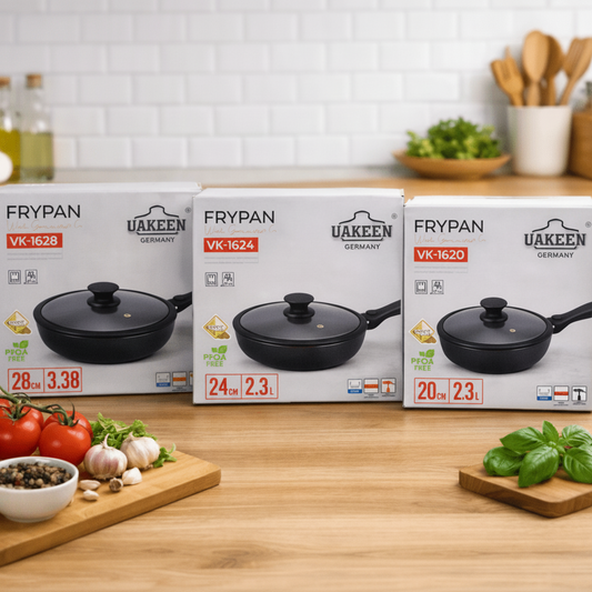 UAKEEN - 3 Pcs Frypan Set lineup