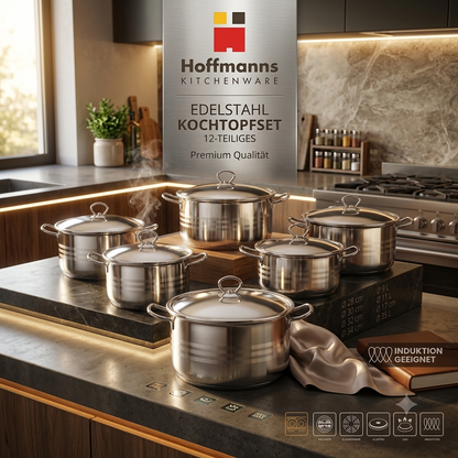 Hoffmanns - 12 Pcs cookware set