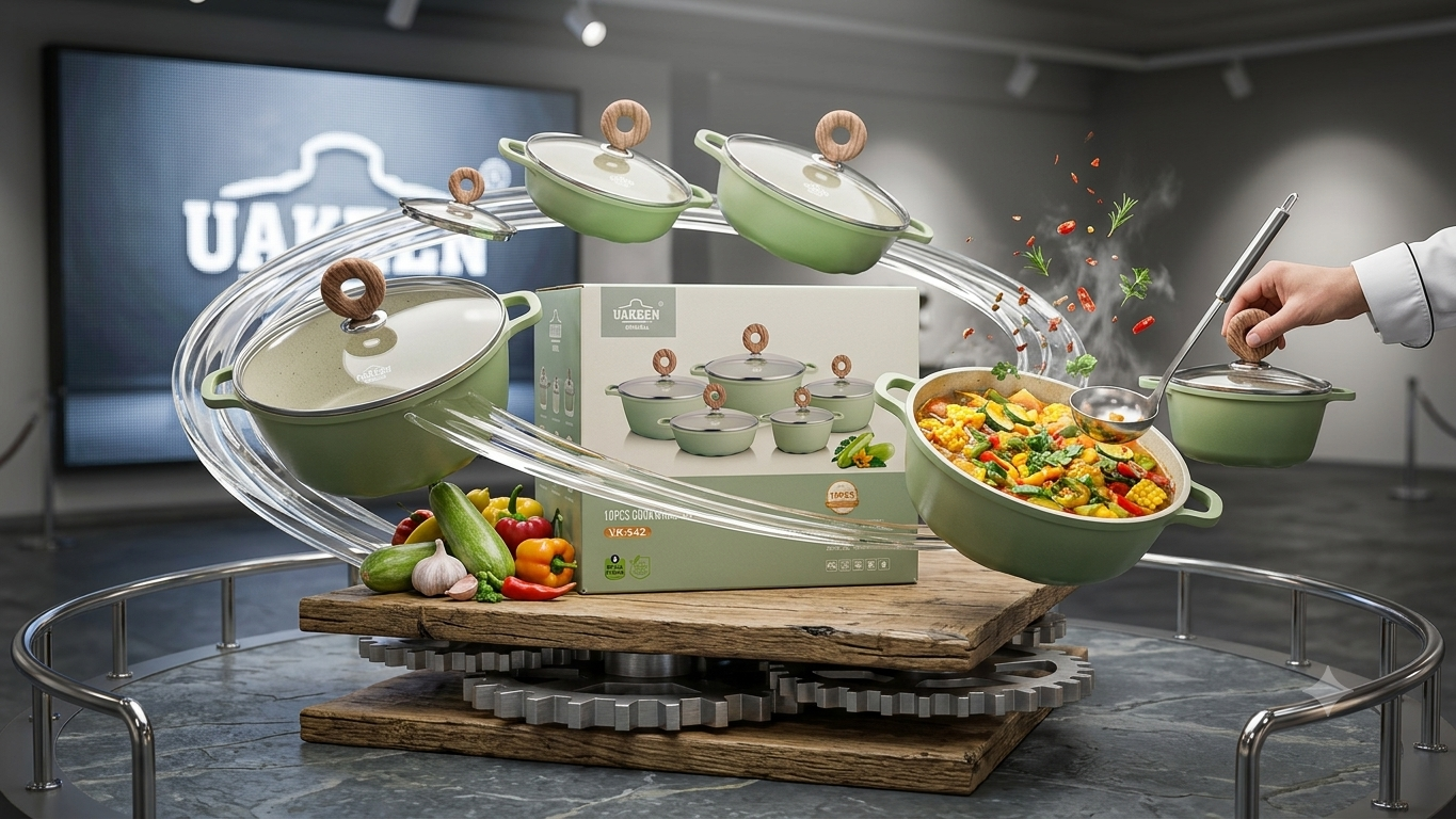 UAKEEN – 10 Piece Cookware Set