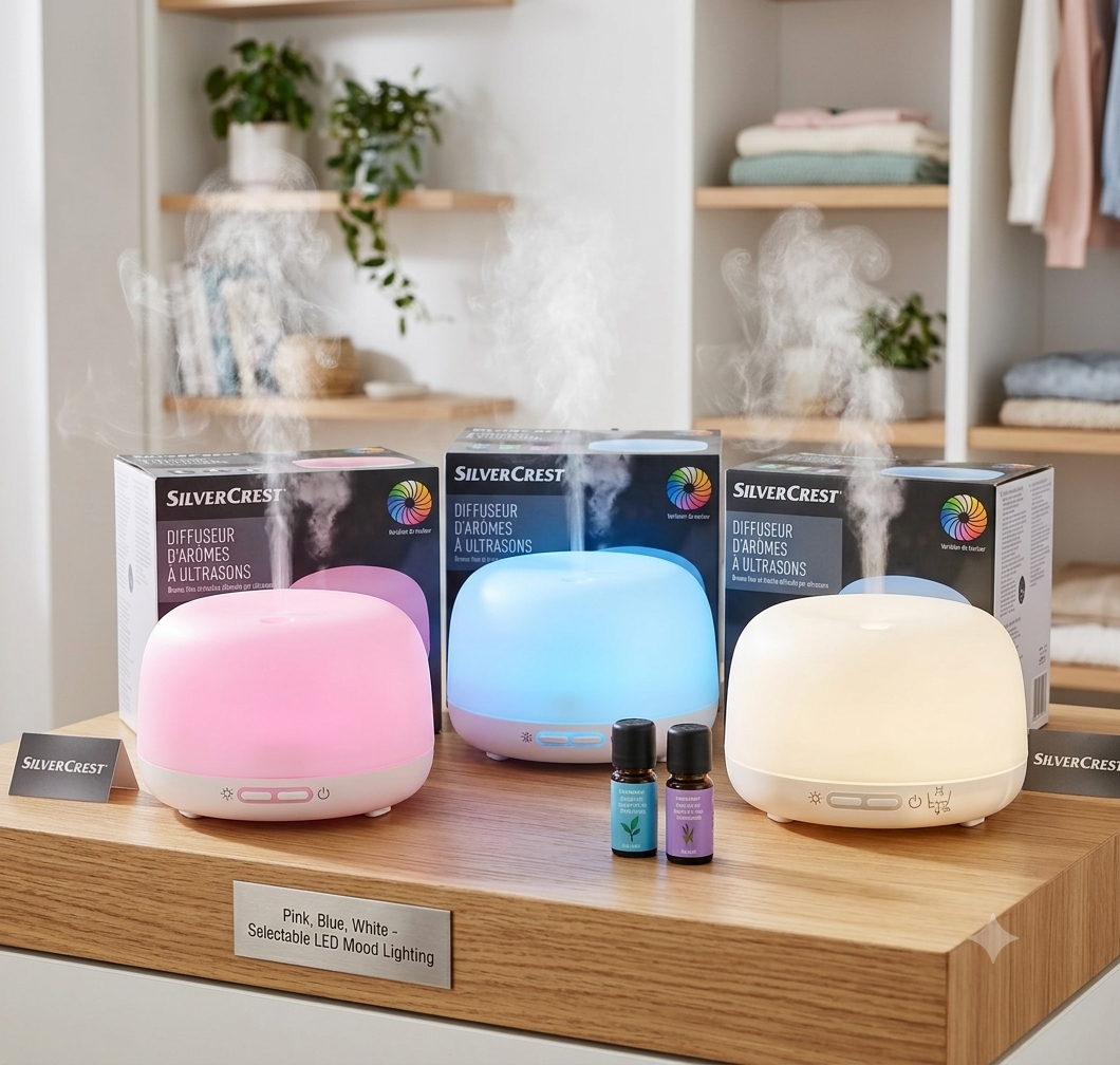SilverCrest Ultrasonic Aroma Diffuser &amp; Humidifier