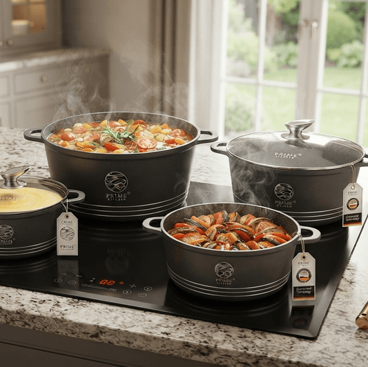 Prime Kitchen – 8 Piece Cookware Set
