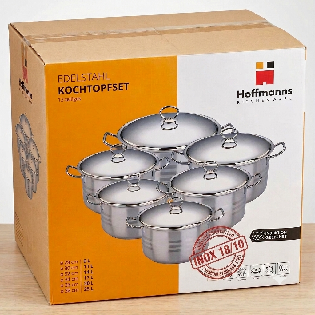 Hoffmanns - 12 Pcs cookware set