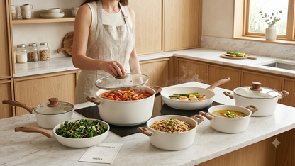 Uakeen 10 Piece Cookware Set