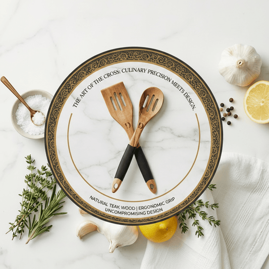 Wooden Slotted Spatula & Spoon