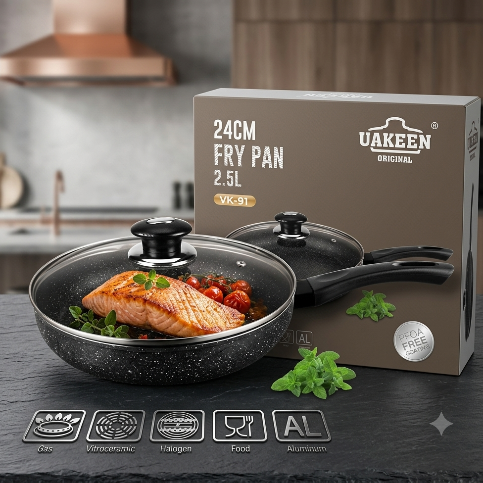 UAKEEN - Fry Pan (24 cm, 2.5 L