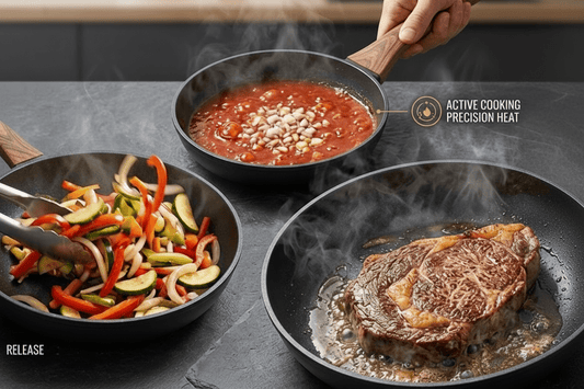 Uakeen 3 Piece Fry Pan Set