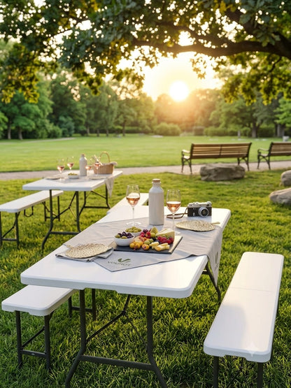 VOUNOT Germany table & bench (8person)