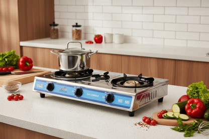 MOMAZ Household 3-Burner Stainless Steel Gas Stove
