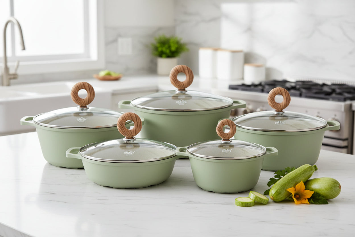 UAKEEN – 10 Piece Cookware Set
