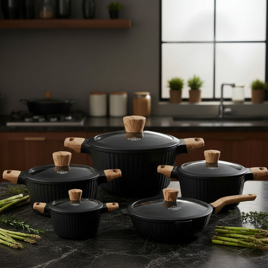 Uakeen - 10 Piece Cookware Set
