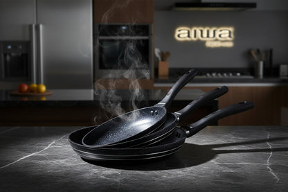 Aiwa - 3 Pcs frypan set