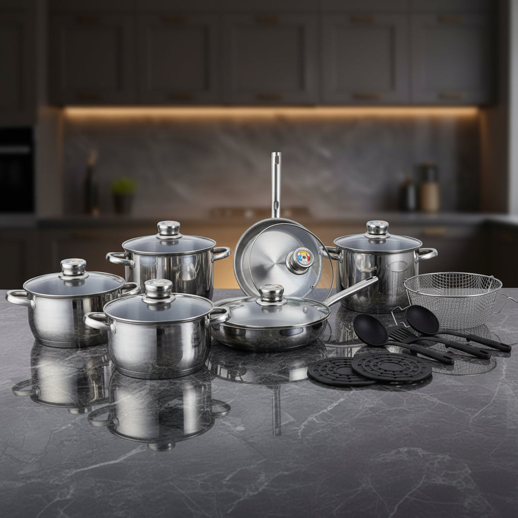 Royalty Line - 17 Pcs Cookware Set
