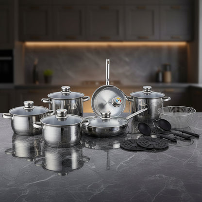 Royalty Line - 17 Pcs Cookware Set