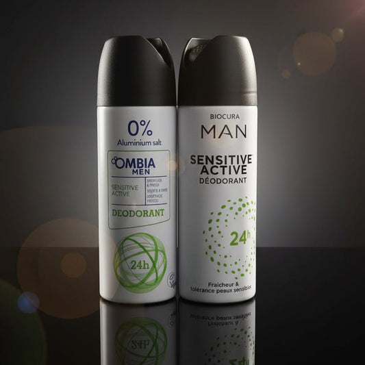 Ombia & Biocura - Man Sensitive Active deodorants