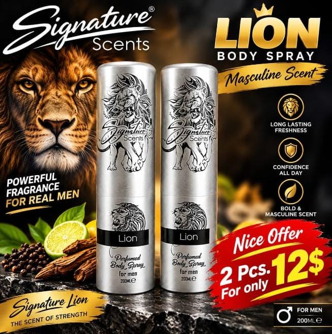 Signature - Lion Body Spray for Men (200ML)