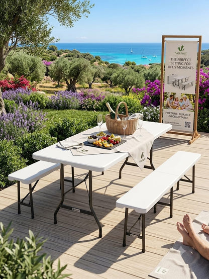 VOUNOT Germany table & bench (8person)