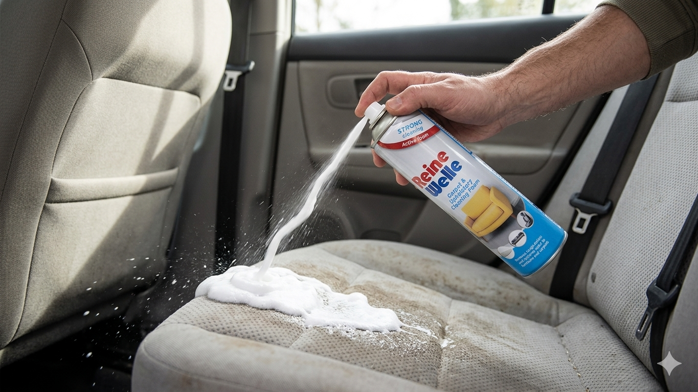 Reine Welle Carpet & Upholstery Cleaning Foam.