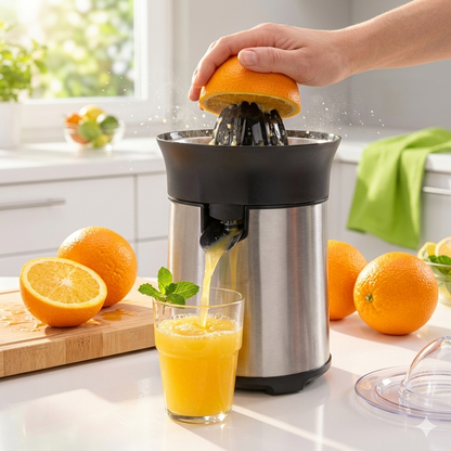 QUIGG Stainless Steel Citrus Juicer