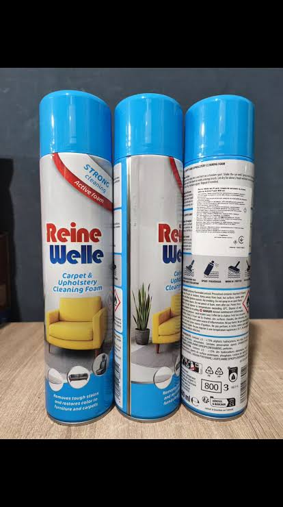Reine Welle Carpet & Upholstery Cleaning Foam.